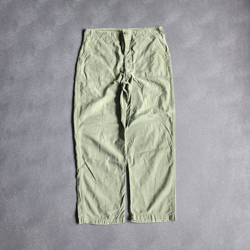 Vintage 60's OG 07 Military Type 1 Class 1 Sateen Trouser Pants 38x30